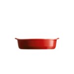 EMILE HENRY Керамична овална форма за печене "SMALL OVAL OVEN DISH" - 27,5 х 17,5 см - цвят червен