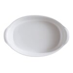 EMILE HENRY Керамична овална форма за печене "LARGE OVAL OVEN DISH" - 41,5 х 26,5 см - цвят бял