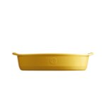 EMILE HENRY Керамична овална форма за печене "OVAL OVEN DISH" - 35 х 22,5 см - цвят жълт