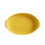 EMILE HENRY Керамична овална форма за печене "OVAL OVEN DISH" - 35 х 22,5 см - цвят жълт