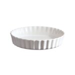 EMILE HENRY Керамична дълбока форма за тарт "DEEP FLAN DISH" - Ø 28 см - цвят бял