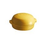 EMILE HENRY Керамична форма за печене с капак "CHEESE BAKER" - Ø 19 см - цвят жълт