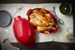 EMILE HENRY Керамична форма за печене на пиле "LARGE ROASTER" - 4 л / 42 х 28см - цвят червен