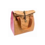 Термоизолираща чанта за храна Nerthus - цвят розово и бежово