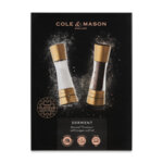 COLE&MASON Комплект мелнички за сол и пипер “DERWENT MAT GOLD“ - 19 см. - с механизъм за прецизност