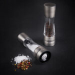 COLE&MASON Комплект мелнички за сол и пипер “DERWENT TITANIUM“ - 19 см. - с механизъм за прецизност - цвят графит