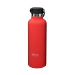 Двустенна спортна бутилка Nerthus с дръжка - цвят корал - 750 мл