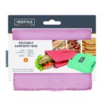 Nerthus Джоб / чанта за сандвичи и храна - цвят розов
