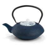 BREDEMEIJER Чугунен чайник “Yantai“ - 1,2л - цвят тъмно син