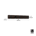 UMBRA Закачалка за стена с 5 бр. закачалки “FLIP“ - цвят черен/орех