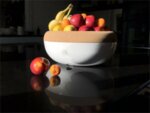 EMILE HENRY Керамична купа / фруктиера с корков капак "LARGE STORAGE BOWL" - Ø 36 см - цвят черен