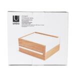 UMBRA Кутия за бижута и аксесоари “STOWIT“ - цвят бял / натурално дърво