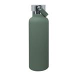 Двустенна спортна бутилка Nerthus с дръжка - цвят маслиненозелен - 750 мл