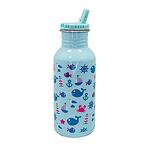 Детска бутилка Nerthus OCEAN с дръжка и сламка - 500 мл