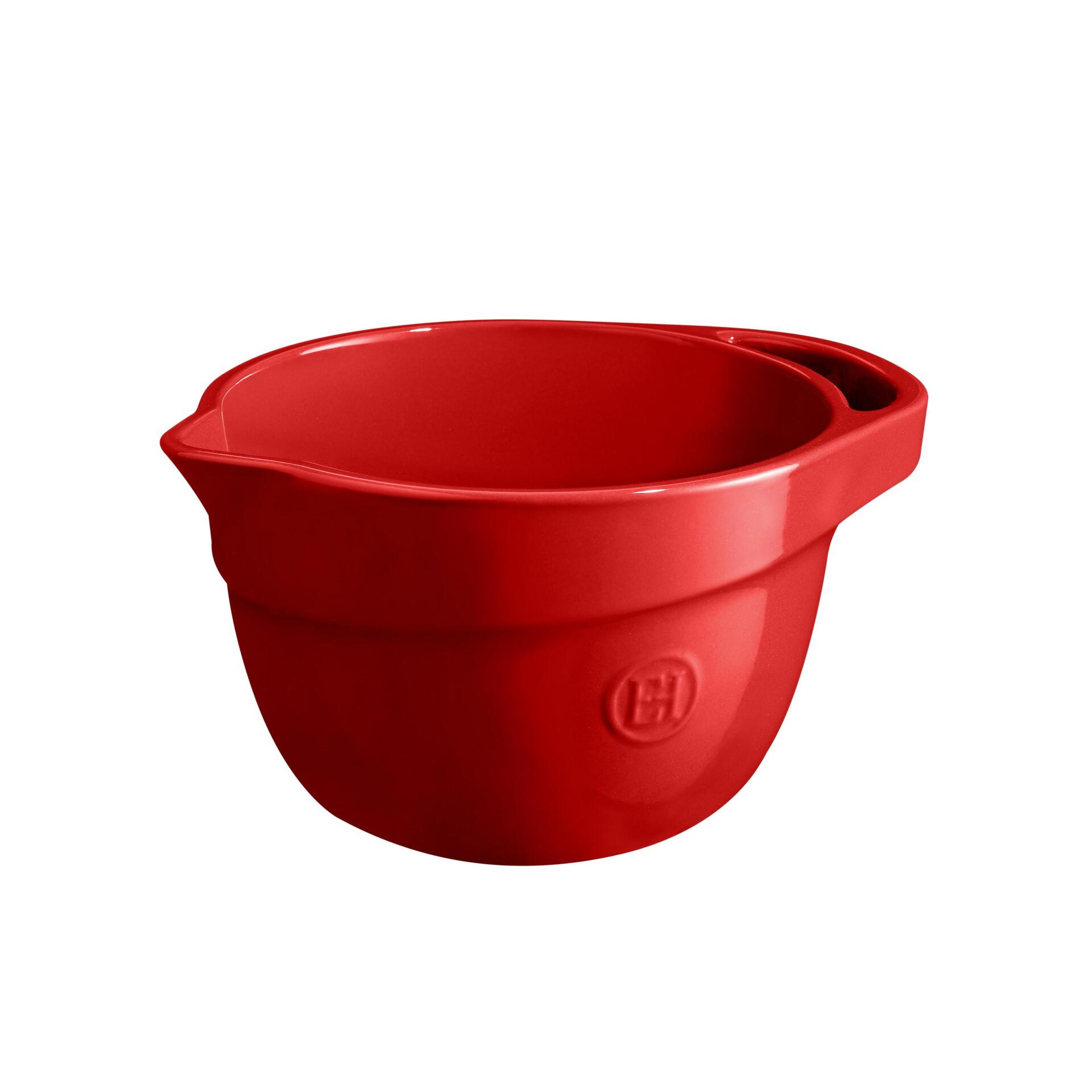 EMILE HENRY Керамична купа за смесване "MIXING BOWL"  - 2,5 л - цвят червен