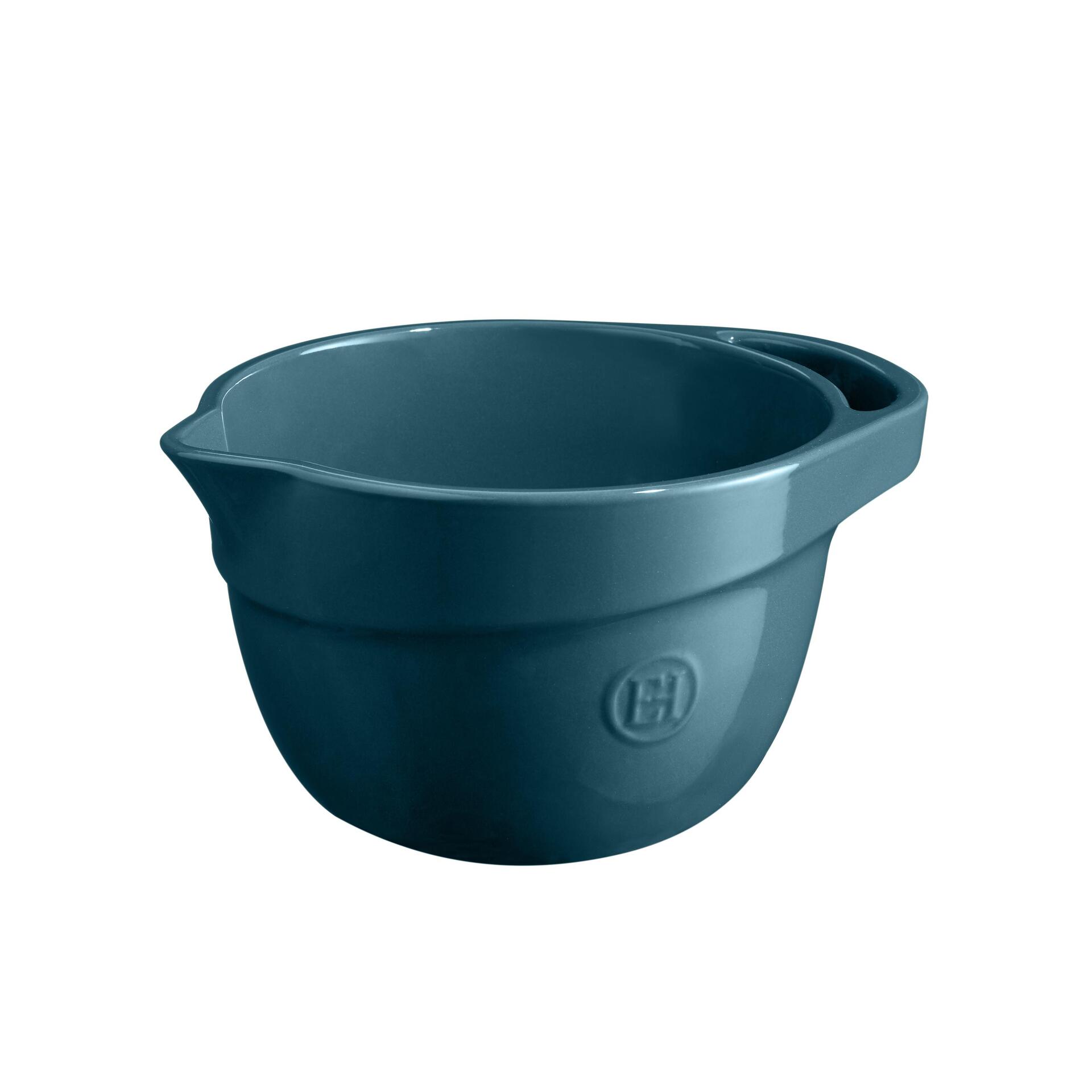 EMILE HENRY Керамична купа за смесване "MIXING BOWL"  - 2,5 л - цвят синьо-зелен