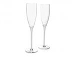 Подаръчен сет чаши за шампанско ZILVERSTAD SMOOTH със сребърно покритие - 2 бр.