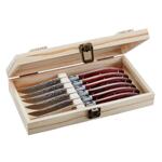 Луксозен комплект ножове за стек GEFU RANCHO в дървена кутия