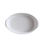 EMILE HENRY Керамична тава "OVAL OVEN DISH" - 35х22,5 см - цвят бял