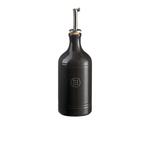 Керамична бутилка за олио EMILE HENRY OIL CRUET с дозатор - цвят черен