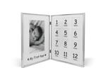 Рамка за бебешки снимки ZILVERSTAD FIRST YEAR със сребърно покритие