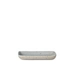 Правоъгълна керамична чиния BLOMUS SABLO малка - цвят каменно сиво