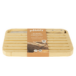 Комплект за хляб PEBBLY от бамбукова дъска и нож - размер S