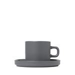 BLOMUS Комплект от 2 бр.чаши за кафе PILAR  - цвят сив (Pewter)