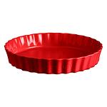 Керамична кръгла форма за тарт EMILE HENRY DEEP TART DISH дълбока - Ø32 см - цвят червен