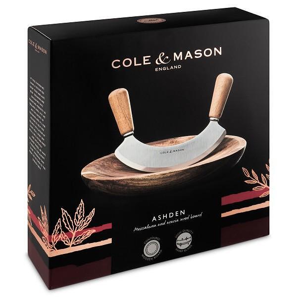 Комплект за кълцане COLE & MASON с дървена подложка