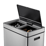 EKO Сензорен кош за разделно събиране на отпадъци “MIRAGE PLUS“ - матиран - 2 x 30 л.