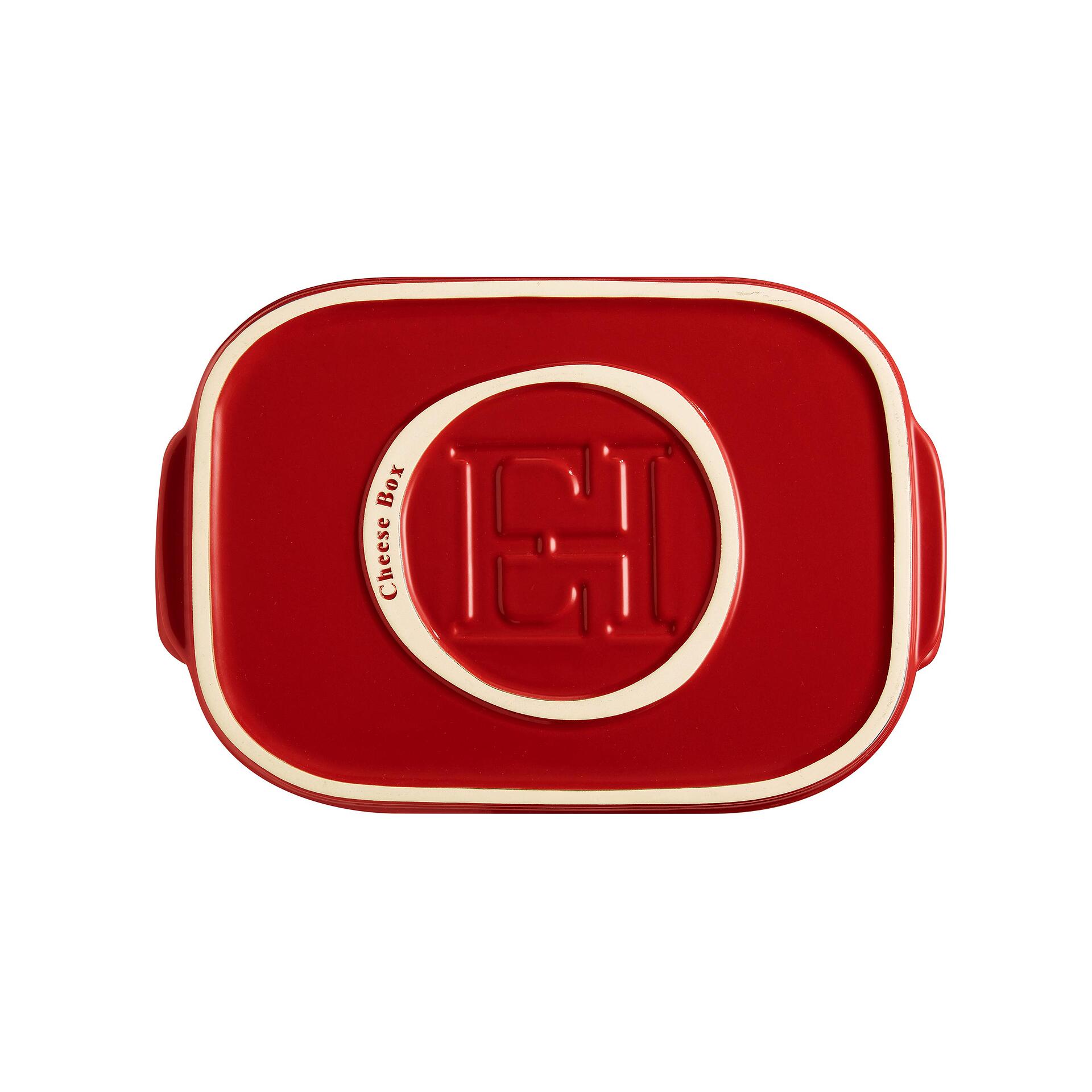 EMILE HENRY Кутия за съхранение на сирена "CHEESE BOX" - цвят червен