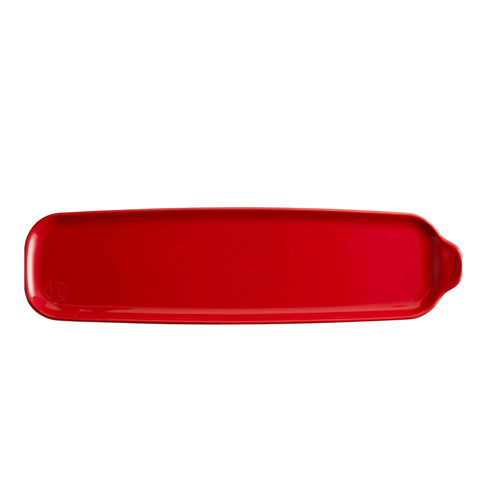 EMILE HENRY Плоча "APPETIZER PLATTER" - дълга - цвят червен