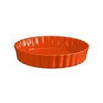 Керамична кръгла форма за тарт EMILE HENRY DEEP FLAN DISH дълбока - Ø28 см - цвят оранжев