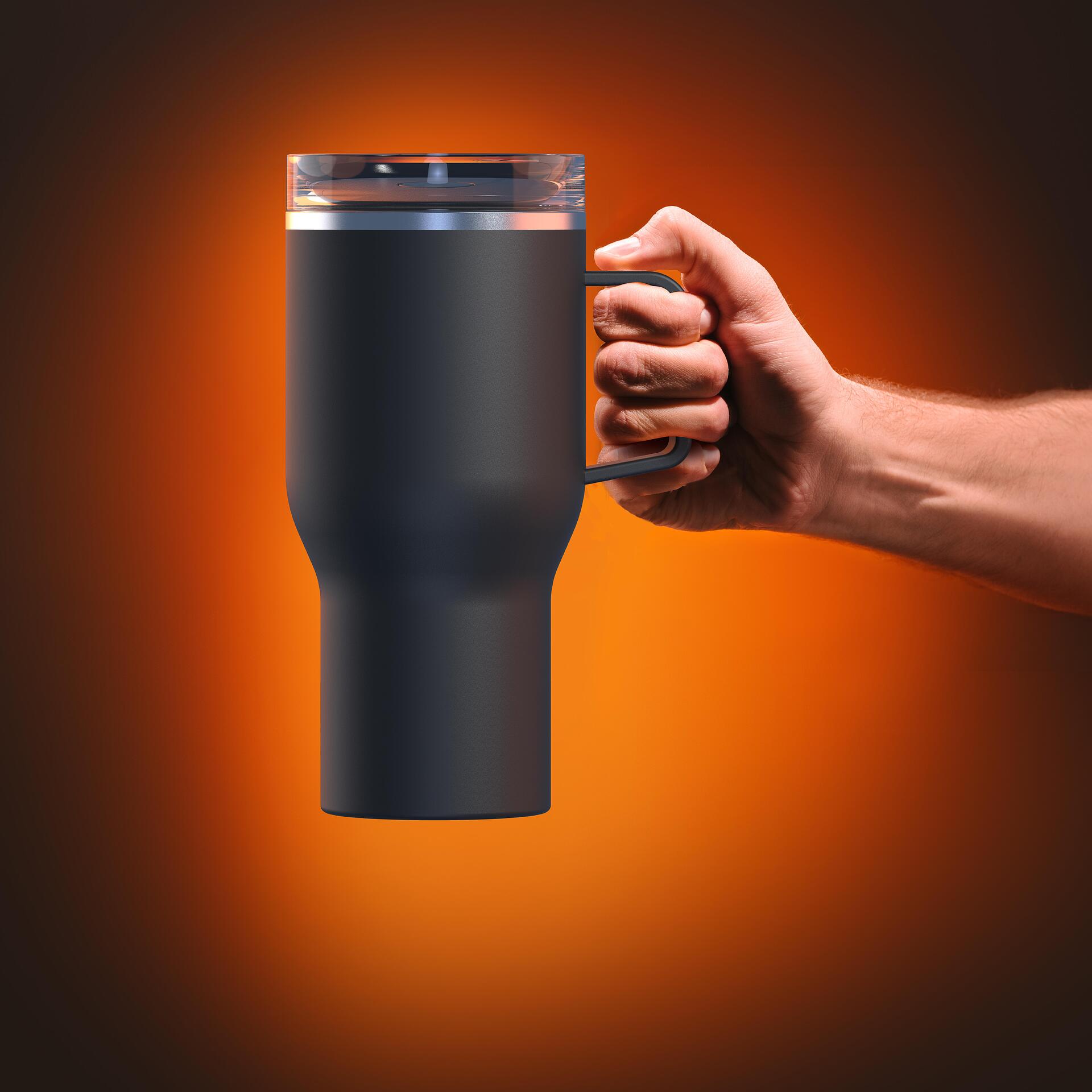 ASOBU Термо чаша с вакуумна изолация “360 MUG“ - 840 мл - цвят черeн