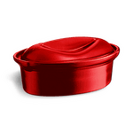 Овална форма за терин EMILE HENRY OVALE TERRINE с капак - 27 х 17 см - цвят червен