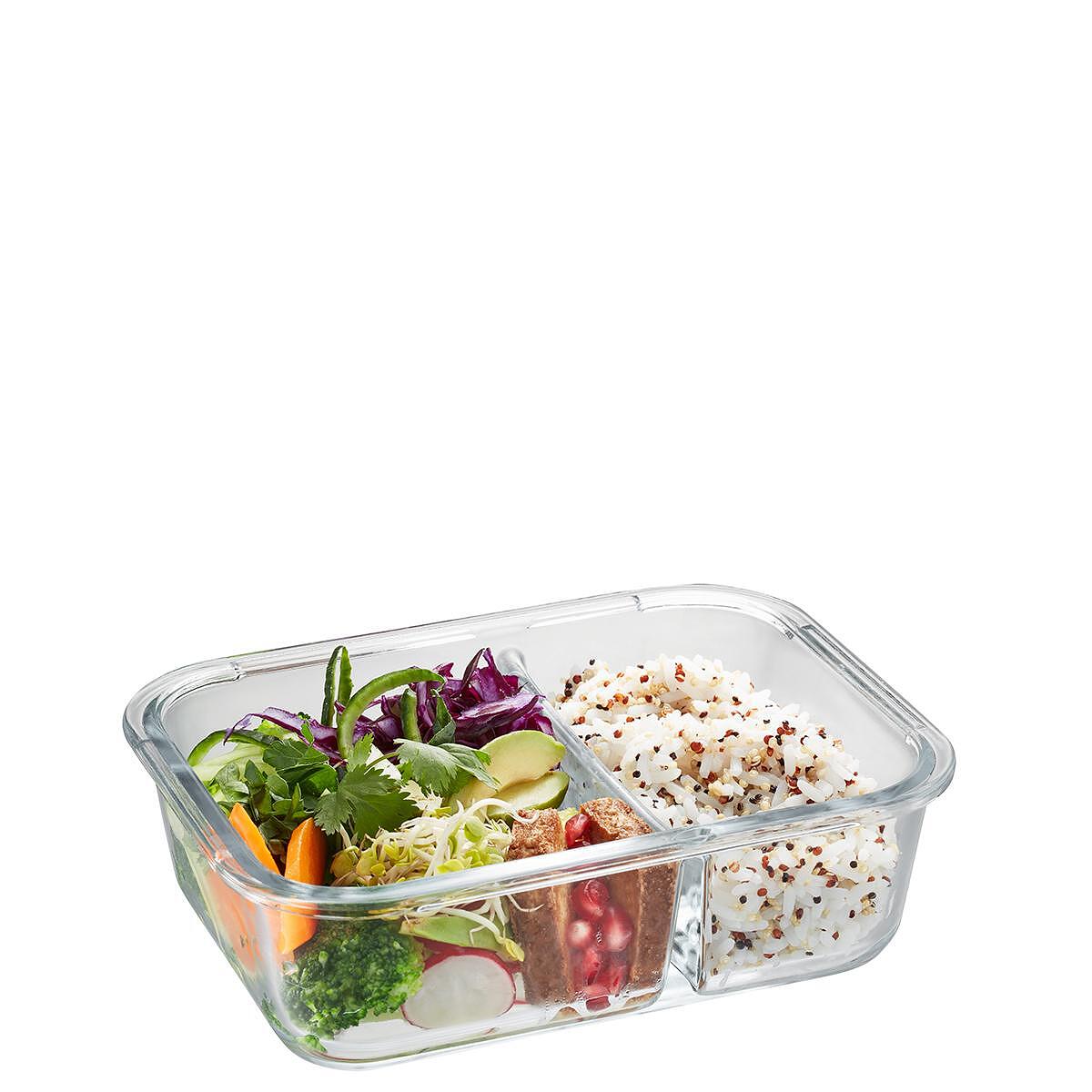 GEFU Стъклена кутия за храна с две отделения “MILO“ - 0,8 литра