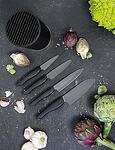 KYOCERA Комплект 4бр керамични ножове серия "SHIN" + блок за ножове
