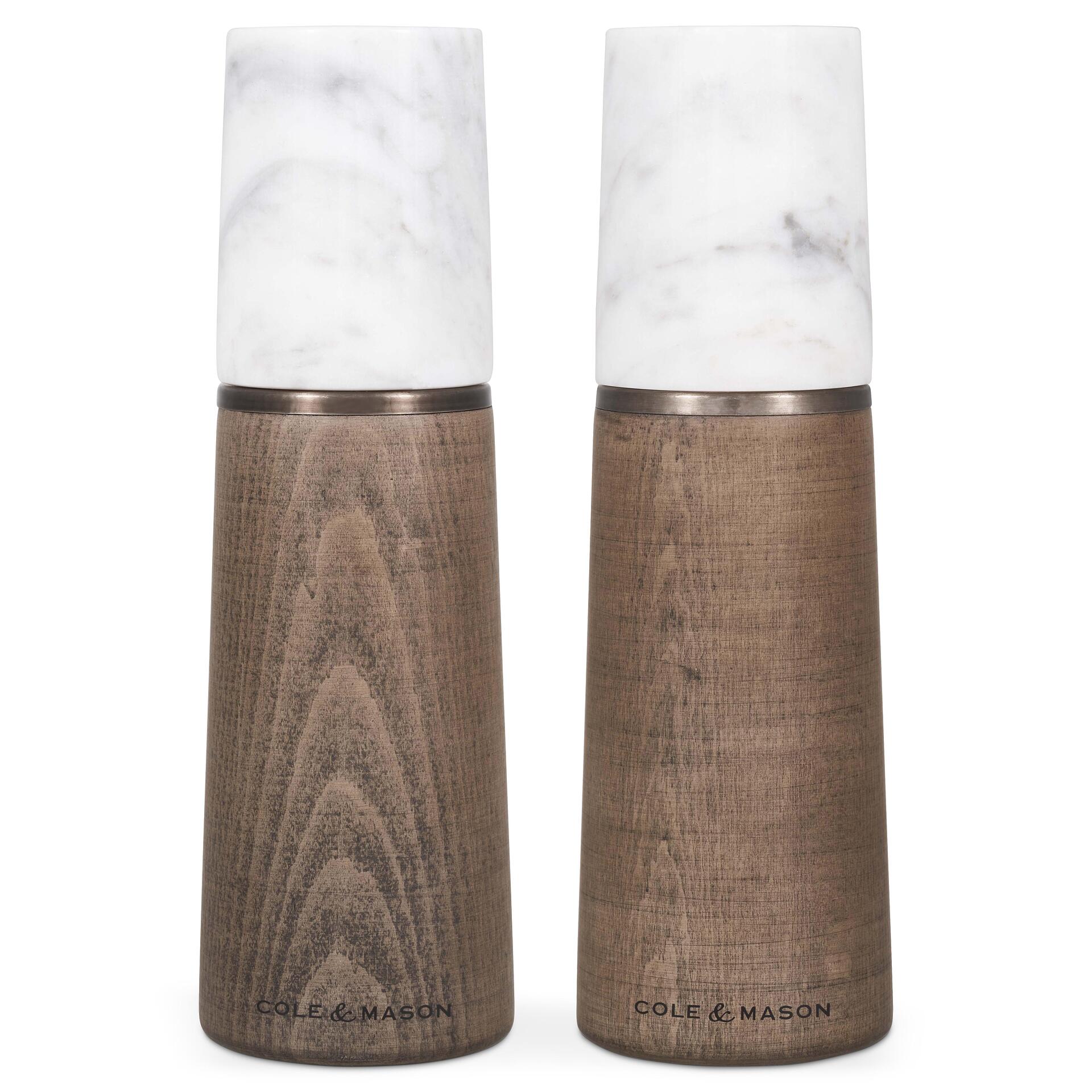 COLE & MASON Подаръчен комплект мелнички за сол и пипер “MARLOW MARBLE“ - 18,5 см.
