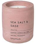 Ароматна свещ BLOMUS FRAGA с аромат Sea Salt & Sage - Ø6.5 х 8 см - цвят тъмнорозов