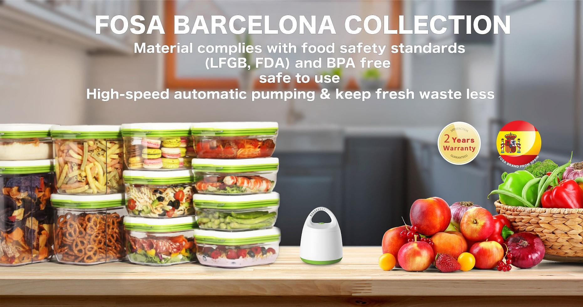 FOSA Комплект за вакуумиране с помпа “Barcelona“ - 3 части