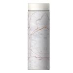 Двустенна термобутилка ASOBU LE BATON с вакуумна изолация - 500 мл - цвят бял мрамор
