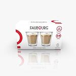 FAUBOURG Сет от 2 бр. двустенни стъклени чаши “BISTRO“ - 280 мл.