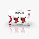 FAUBOURG Сет от 2 бр. двустенни стъклени чаши “BISTRO“ - 250 мл.