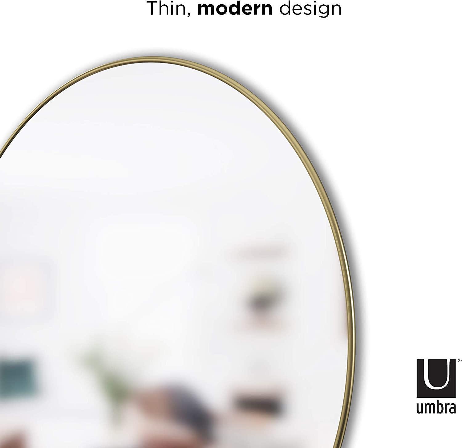 UMBRA Огледало за стена “HUBBA“, Ø 46см - цвят месинг