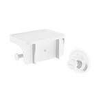 UMBRA Стойка за стена за тоалетна хартия и аксесоари 2 в 1 “FLEX ADHESIVE“ - бял цвят