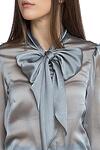 Ефирна блуза с панделка