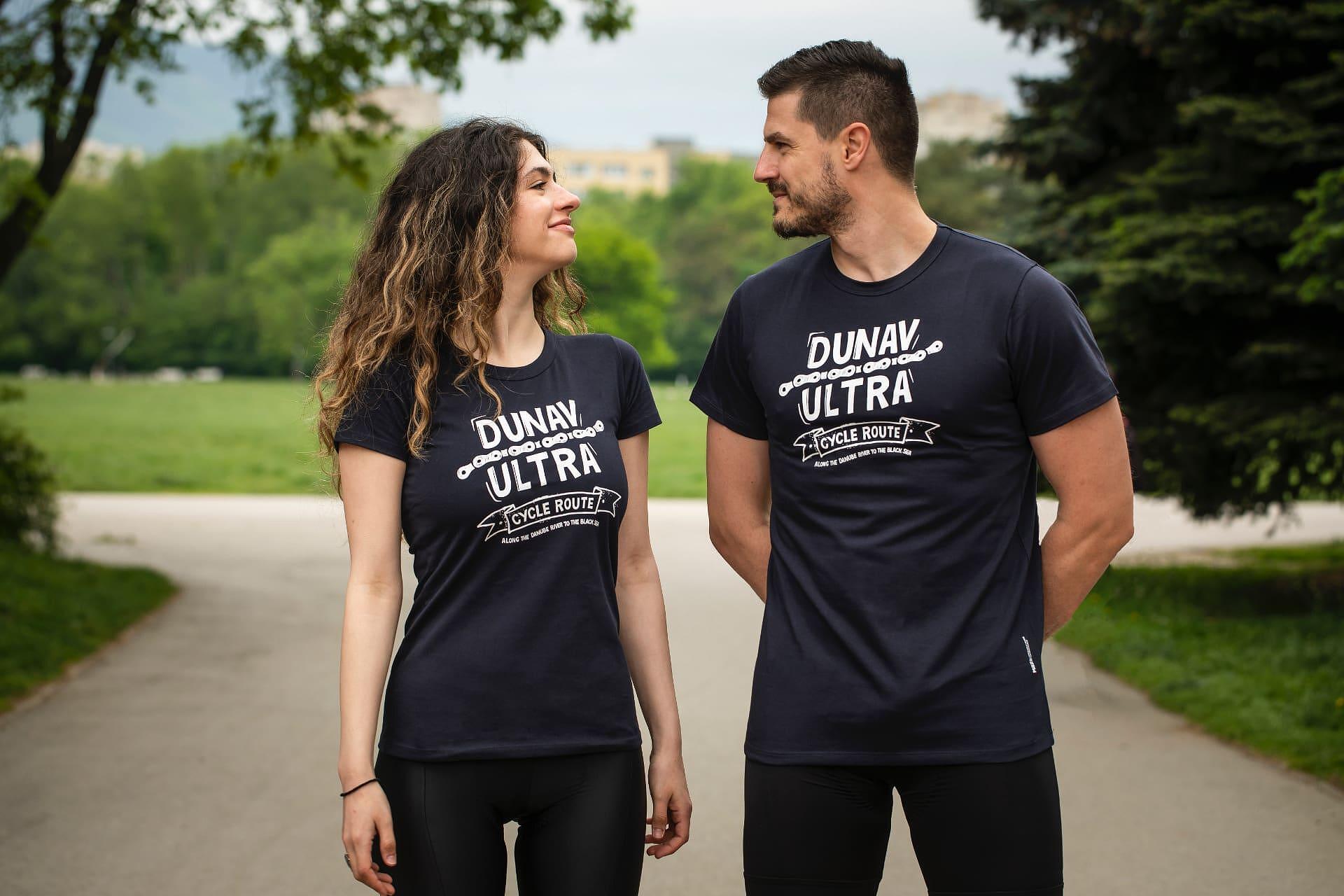 Мъжка тениска Dunav Ultra Discover the Danube - черна