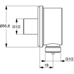 Комплект смесител за вграждане, душ пита, рамо и душ слушалка IDEAL STANDARD Ceraflex BC447AA
