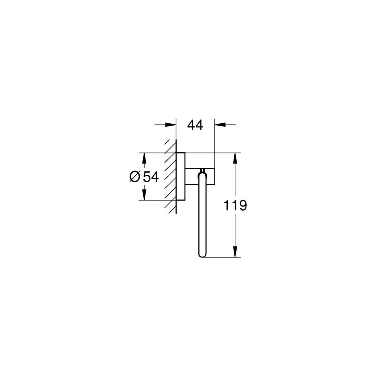 Поставка за тоалетна хартия GROHE Essentials 40689001